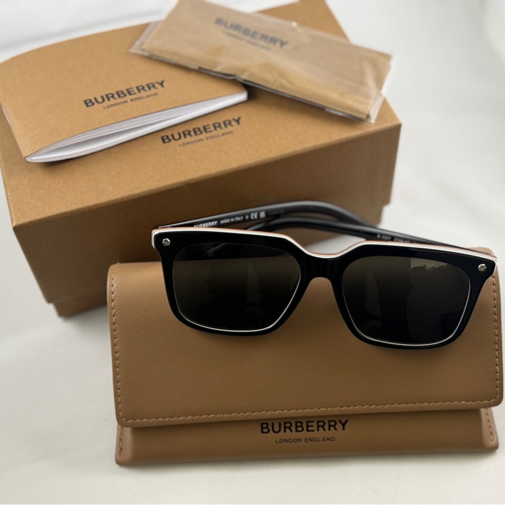 Burberry BE4337 Black Dark Grey Sunglasses